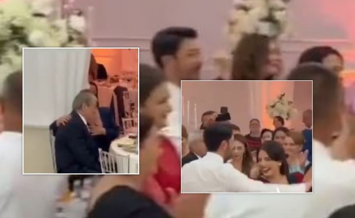 VIDEO/ Βerisha “harron” ροlitikën, shihet në një dαsmë në Tropojë, ShkëΙzeni dhe Armina “e djegin” duke kërcγer