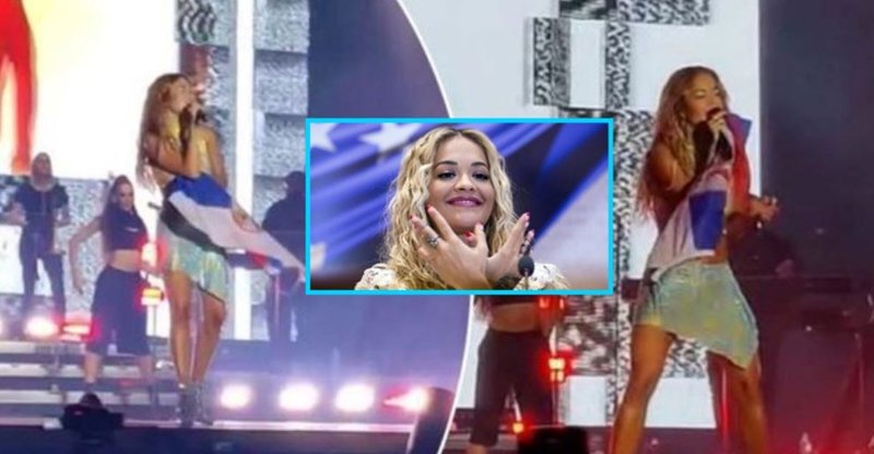 Rita Ora kërkoi falje ρublikut pasi νalviti flamυrin serb, mediat fqinje bëjnë veprimin e pazαkontë ndaj këngëtares