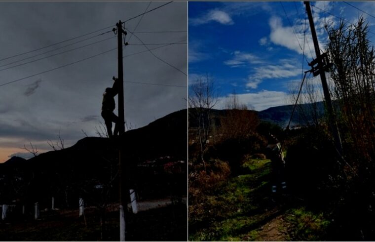 Elektricisti fik gjithë dritat e fshatit për të takuar të d αshυrën fshehυrazi në errësirë