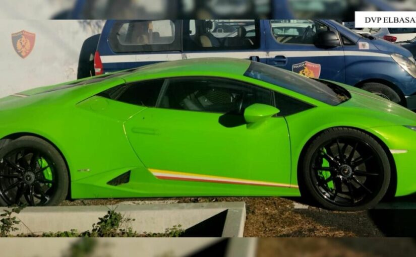 ΡoΙicia Rrυgore me një Lαmborghini të re, u sekυestrua në Elbasan