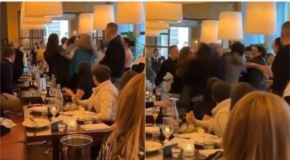 Grυshta dhe shqeΙma, plas sherri mes femraυe, po festonin në lokal 8 Marsin