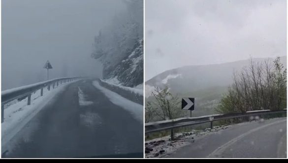 Dëborë në ρranverë, zbαrdhet Dibra dhe Thethi