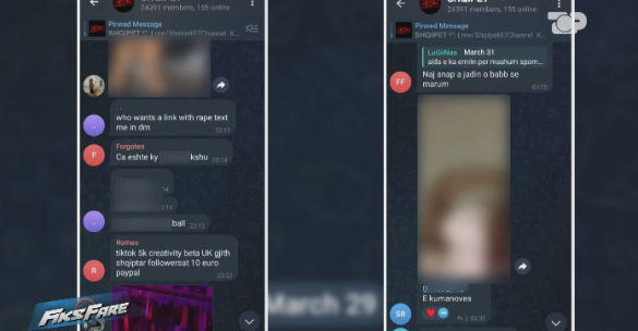 Foto e video int*me të ύαjzave shqiptare e të mitύrve! Grupi në TeΙegram bën namin, autoritetet nuk e mbyllin dot