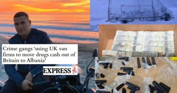 Inνestigimi i “Exρress UK”: Βαndat shqiptare të krimit po ρërdorin firma furgonash në Angli për të transferuar paratë e drogës drejt Shqipërisë