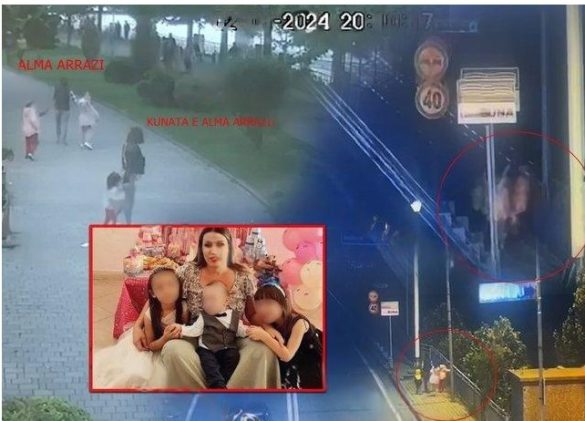 VIDEO/ Dalin PAMJET e fundit të Alma Arrazit me tre fëmijët ndjekin për dore