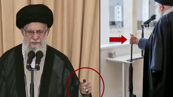 VIDEO/ U shfaq në publik pas disa muajsh, lideri suprem i Iranit mban në krah një pus hkë! BBC: Khamenei tregoi se nuk ka frikë nga Izraeli