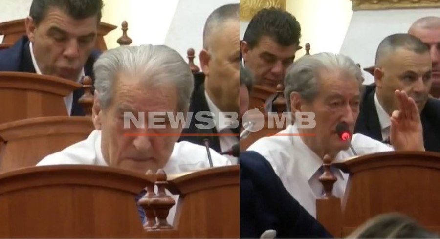Sali Berisha ne gjendje te dobet shendetesore! Dalin pamjet nga Parlamenti, ja cfare ndodhi kur u ngrit (Video)