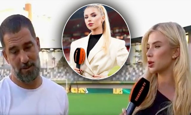 VIDEO/ Arda Turan vihet në siklet nga gazetarja ukrainase, s’e sheh në sy gjatë intervistës