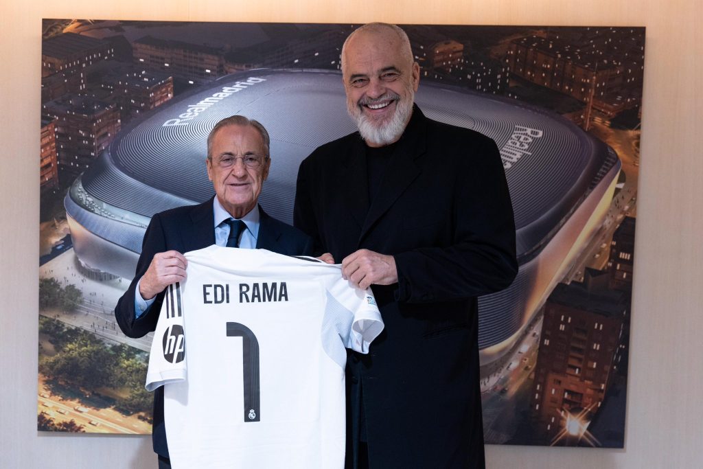 Edi Rama takon presidentin e Real Madridit, Florentino Perez!