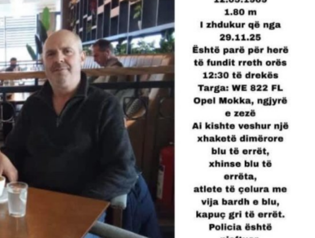 Zhduket 56-vjeçari shqiptar në Austri, familjarët kërkojnë ndihmë për gjetjen e tij