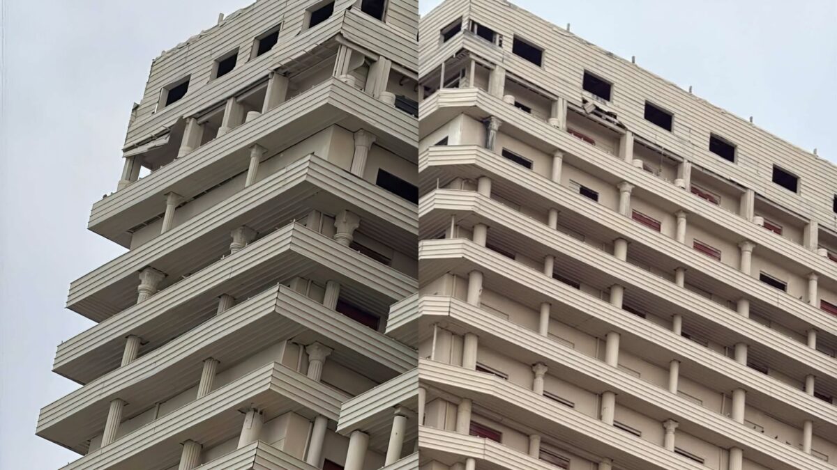 “Kujdes te ky pallati, do vritet ndonjëri nga këto fasadat e varura”